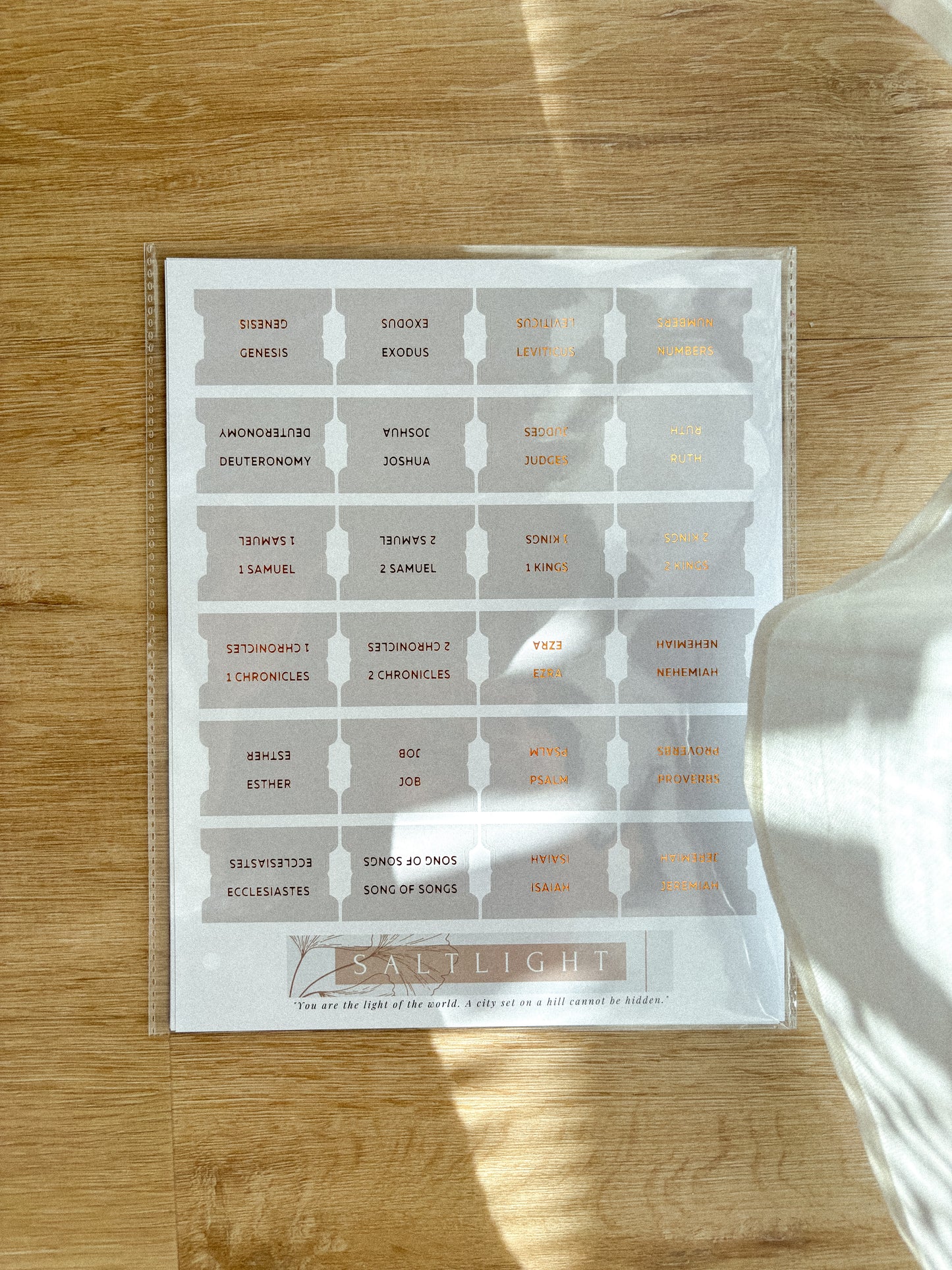 Bible Tabs Neutral Copper | Matte-Coated Sticker Tabs