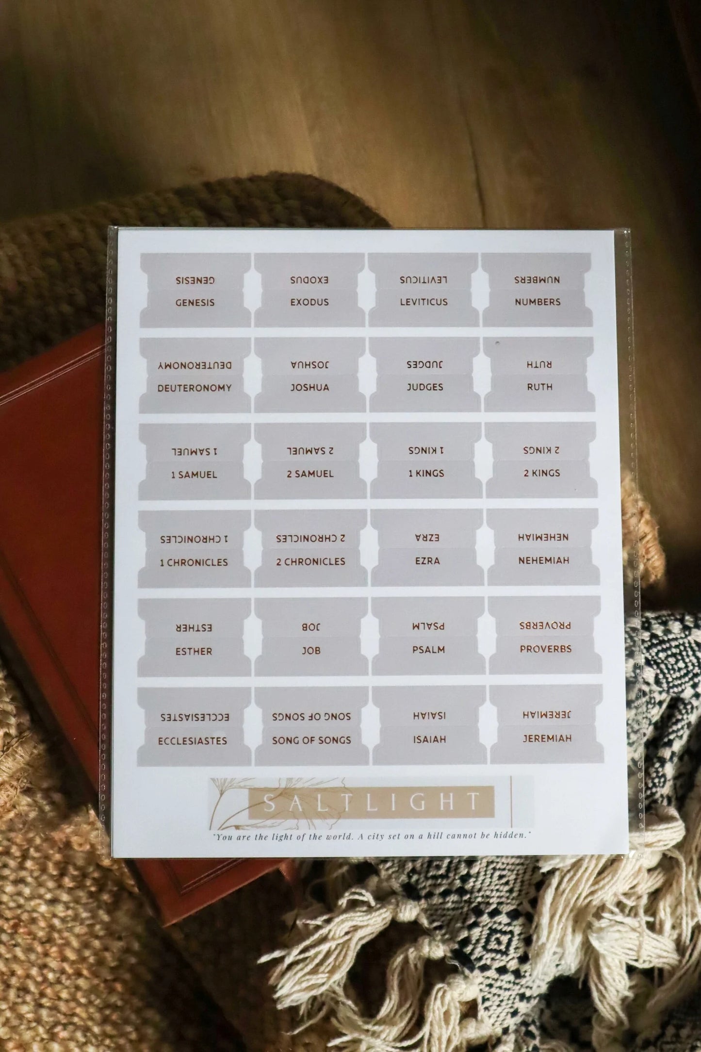 Bible Tabs Neutral Copper | Matte-Coated Sticker Tabs