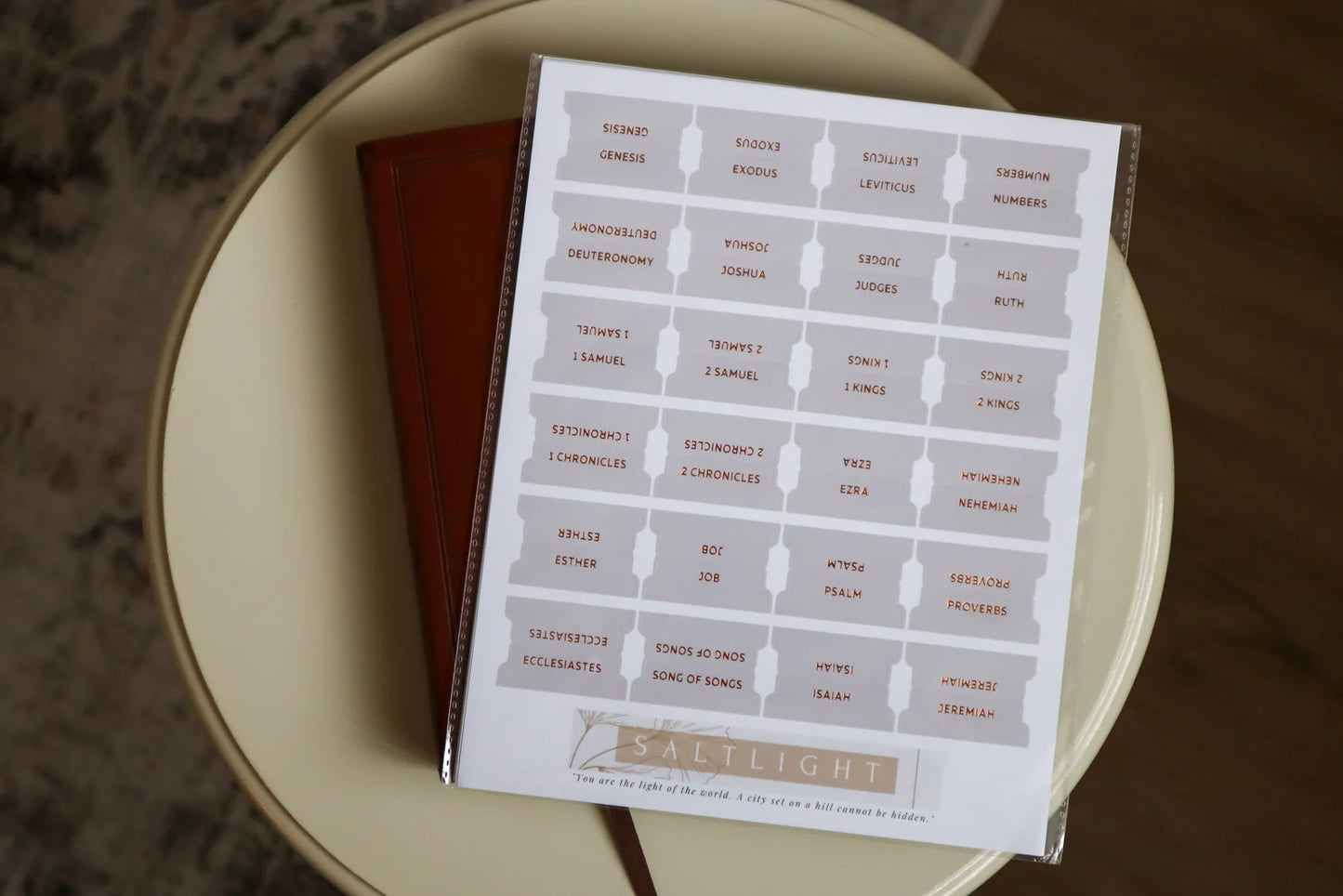 Bible Tabs Neutral Copper | Matte-Coated Sticker Tabs