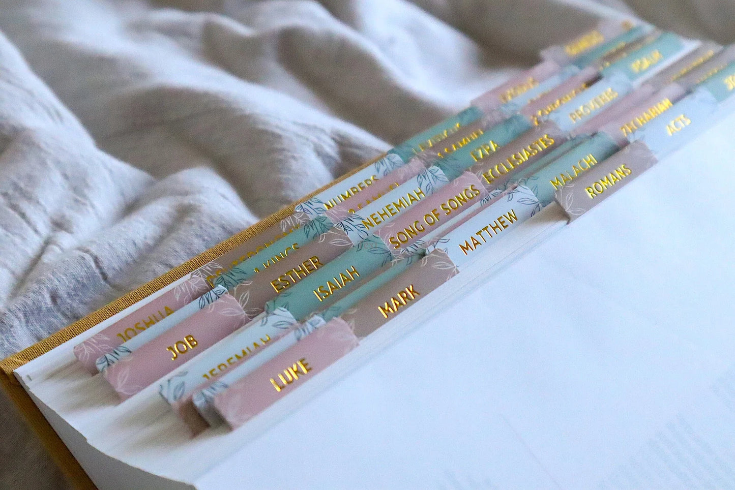 Bible Tabs Spring Floral | Matte-Coated Sticker Tabs